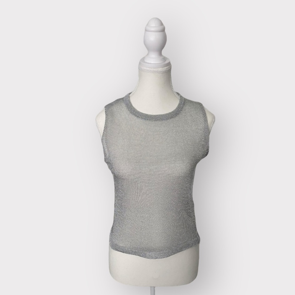 NWOT - NA-KD metallic yarn top size S